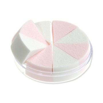 【KIDOL】韓國原裝盒裝圓三角8切海綿NR-8-2(8入)｜乾濕兩用 天然乳膠 細膩柔軟 D300089