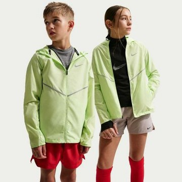 NIKE 外套 童裝 大童 男女童 運動連帽外套 K NK REPEL MILER JACKET 螢光綠 IO3389-360 (2S4880)