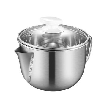 XINBAILI 鑫佰利 304不鏽鋼湯油分離壺 1000ml 大容量 耐高溫抗腐蝕  1組  15cm