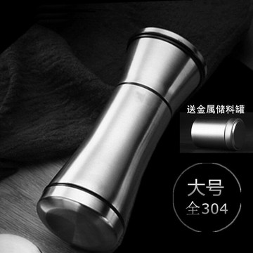 304不銹鋼胡椒研磨器黑胡椒花椒磨粉廚房手動研磨器胡椒粉研磨瓶