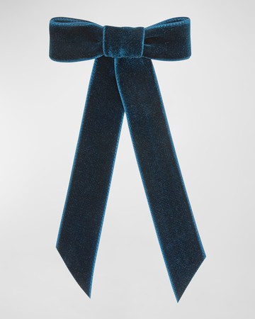 Velvet Bow Barrette
