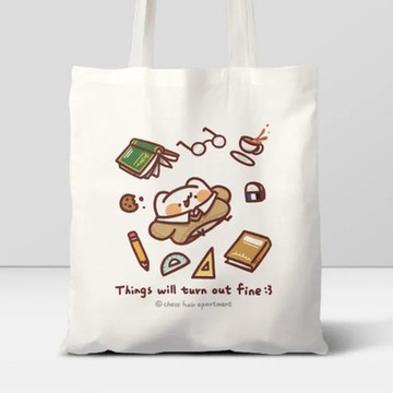 胸毛公寓 | 喵喵怪毛衣 8oz單肩帆布袋