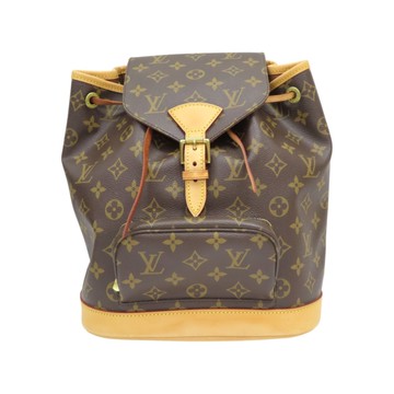 LOUIS VUITTON LV 路易威登 棕色 原花帆布 Montsouris MM 後背包 M51136 【二手名牌BRAND OFF】