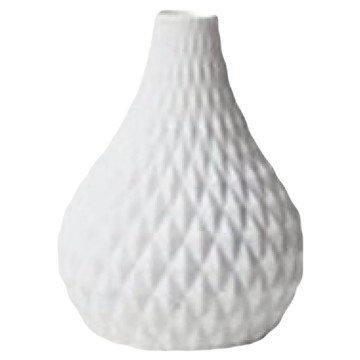 Meric Garden 北歐現代簡約創意陶瓷花瓶  S(6 x 2 x 12cm)  清雅白