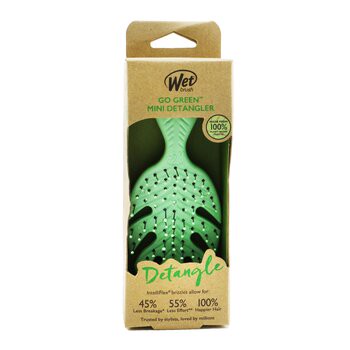 Wet Brush Wet Brush Go Green 迷你順髮梳 - # 綠色 1pc-梳子