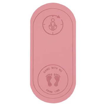 HOME GYM CLUB 居家健身 跳繩墊 腳印款  1個  140 x 62.5 x 0.8cm  粉色