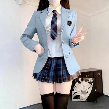 【小歡喜Little Joy】學院風jk制服外套西裝女 日系新款三粒學院正版學生校供西服上衣 JK女生西裝