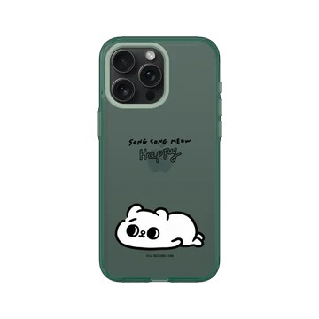 iPhone 15 Pro Max JellyTint 憂墨綠 - 爽爽貓 Song Song Meow By SECOND - Happy