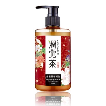 [家速配]潤覺茶 花漾風華系列桃花柔潤茶籽洗髮露