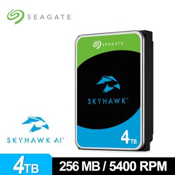 希捷監控鷹 SEAGATE SkyHawk 4TB 監控專用硬碟 (ST4000VX016)
