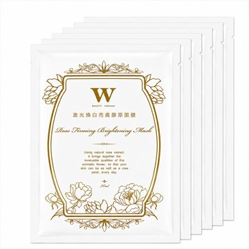 W 修護保養 【醫美術後保養品牌】激光煥白亮膚膠原面膜 6片裝 保濕 修護