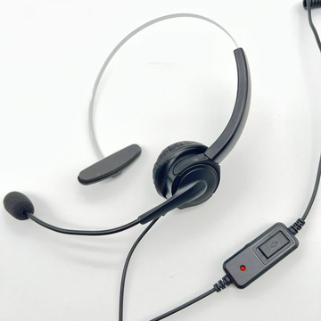 單耳耳機麥克風 含調音靜音 聯盟LINEMEX ISDK-26話機用 免持撥號聽筒麥克風 耳麥