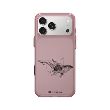 iPhone 17 Pro Max Clear (相機按鈕) 晶醺玫 - Kerby Rosanes - 鯨魚 - 黑