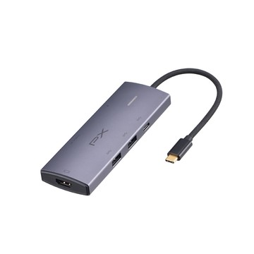 PX (2入組)Type-C 7合1雙卡槽HUB集線器 4K影音轉換器 (CX7-21S)