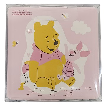 收納王妃 軟式硅藻土杯墊 2入  10 x 10 x 0.5cm  小豬與維尼  1組