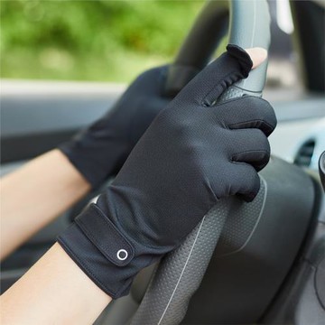 專業開車防曬手套男士女款夏季冰絲防紫外線可觸屏輕薄短款春秋季