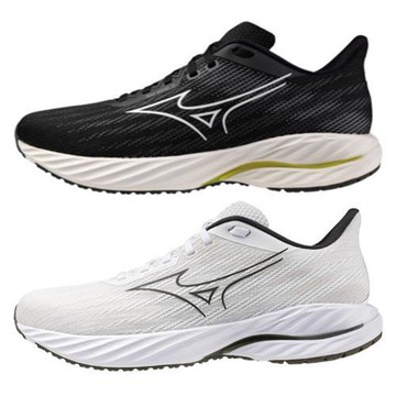 Mizuno 美津濃 慢跑鞋 男鞋 WAVE INSPIRE 21 黑白黃/白深綠【運動世界】J1GC254552/J1GC254455