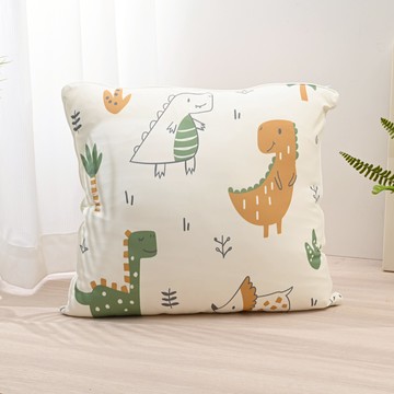 涼感冰絲抱枕-恐龍世界45*45cm