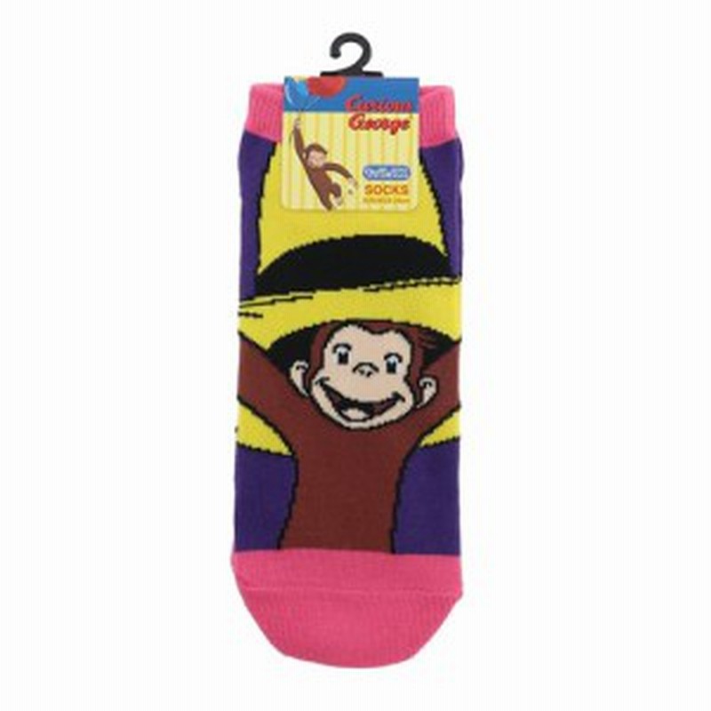 女性用靴下 おさるのジョージ レディースソックス 黄色い帽子 絵本キャラクター グッズ メール便可 通販 Lineポイント最大4 0 Get Lineショッピング