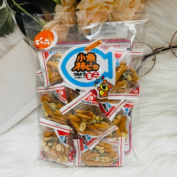 潼漾小舖 日本 六 傳六 小魚柿米果 小魚柿種米果 柿種 149g