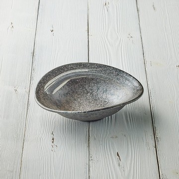 日本職人手做系列 - 燻刷紋偏轉深盤(17cm)