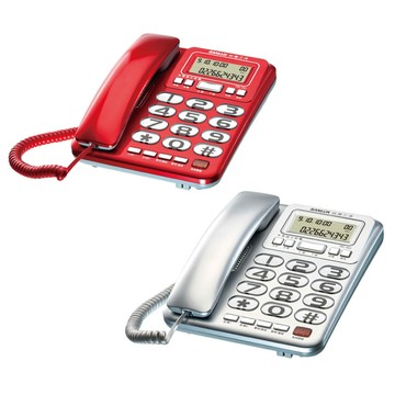 【SANLUX 台灣三洋】超大字鍵來電顯示有線電話機 TEL-857