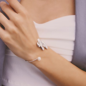 SLOW ROVER｜多重宇宙 平行時空珍珠手環-純銀 - S(13~15cm)