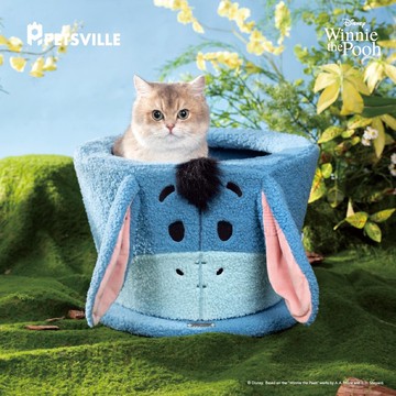 【PETSVILLE&迪士尼】屹耳旋轉杯貓窩