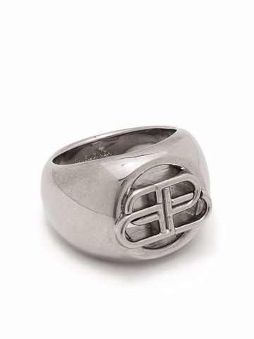 Balenciaga - BB signet ring - women - Metal - 54 - Silver