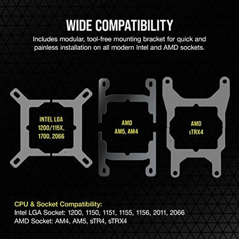 Corsair H150i ELT CAP XT 水冷式CPU クーラー CW-9060070-WW FN1849