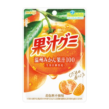 MEIJI 果汁QQ軟糖 溫州蜜柑口味(54g/包)