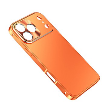 🔥臺灣出貨🔥新款適用蘋果17ProMax原機磨砂金屬邊框手機殻iPhone17防摔保護套