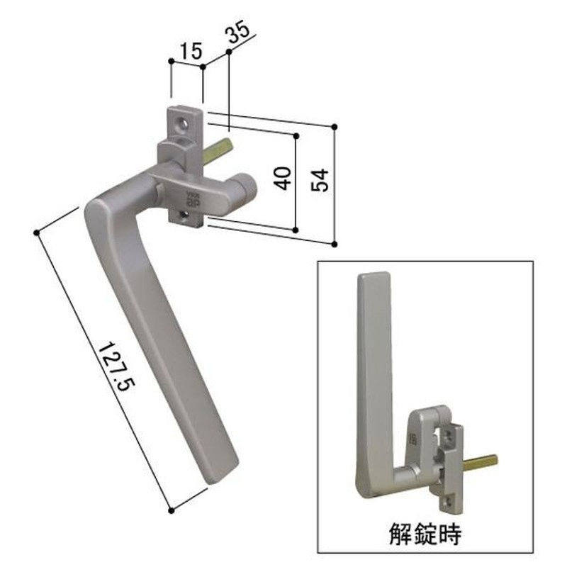 ブランド雑貨総合 YKK-AP 窓部材 グレモンハンドル