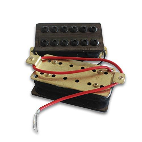 Milisten pcs Electric Guitar Pickup Humbucker Rosewood Bridge Pickup Neck Pickup Electric Guitar Replacement Parts