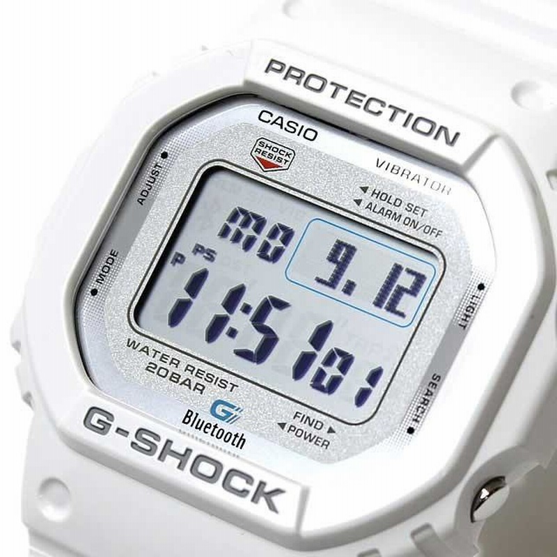 CASIO【カシオ】 G-SHOCK Bluetooth GB-5600AB-7DR（ホワイト）腕時計