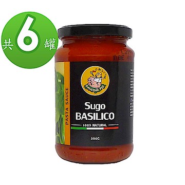 豬跳舞  番茄羅勒麵醬 義大利麵醬(350g) 6罐