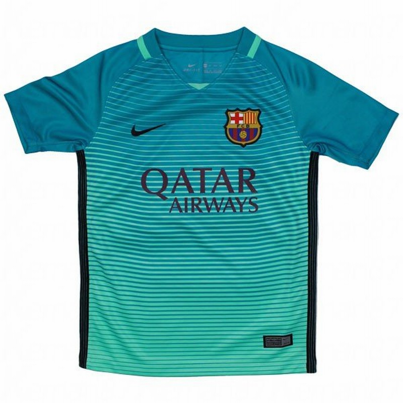 ジュニア Fcバルセロナ 16 17 3rd 半袖レプリカユニフォーム Nike ナイキ クラブチームジュニアレプリカウェアー777025 390 通販 Lineポイント最大0 5 Get Lineショッピング