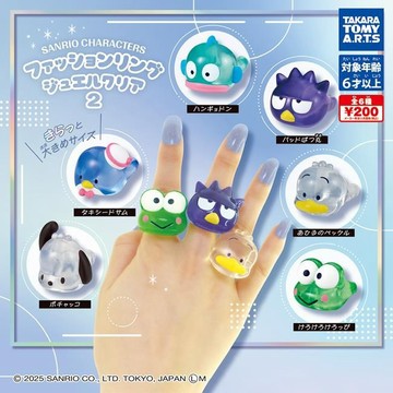 ✿AREA.TOY✿ 扭蛋-三麗鷗腳色大頭時尚戒指P2