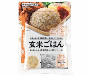 大潟村あきたこまち生産協会 玄米ごはん 160g×12袋入×(2ケース)｜ 送料無料