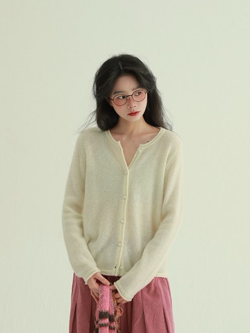 3顔色 100%羊毛開衫 休閒舒適柔軟親膚針織毛衣上衣