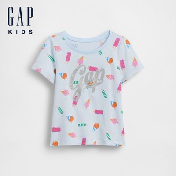 【GAP】babyGap Logo T恤-基本藍/新款米白(897762)