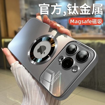 AG大視窗 磨砂磁吸殼 帶鏡頭膜 防摔殼 適用 iPhone17 15 14 13 12 16 Pro max 手機殼
