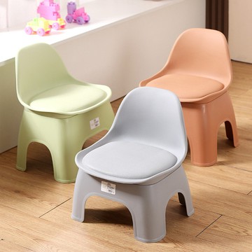 北歐塑料小凳子家用客廳矮凳換鞋凳兒童靠背椅子浴室防滑洗澡板凳