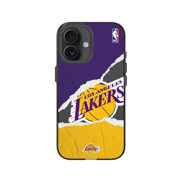 iPhone 16 Clear (相機按鈕) 酷墨灰 - NBA - 熱血系列-洛杉磯湖人 L.A. Lakers - Sweat and tears