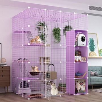 宅配 貓別墅 超大 自由空間 貓籠 家用大號 貓窩別墅三層貓舍小貓的房子兩層貓屋貓咪用品