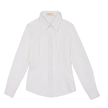 新款襯衫女長袖洋氣白色服女士打底衫女裝夏季工作職業裝時尚修身