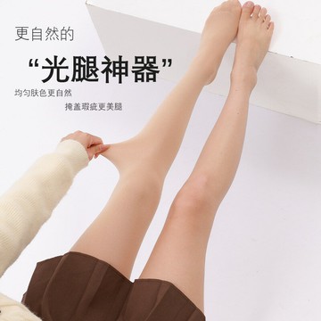 天鵝絨連褲襪女秋冬光腿加絨加厚顯瘦神器防勾絲襪膚色外穿打底褲鑫弘-素時衣櫥