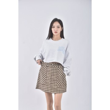 (L) bella studio質感棕色短裙二手衣