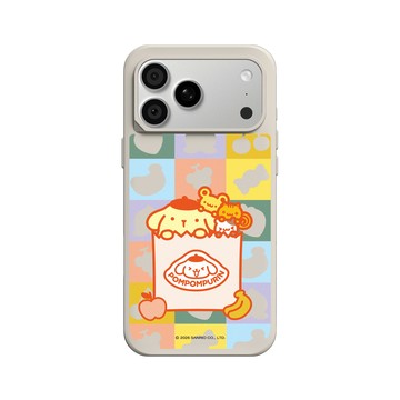 iPhone 18 Pro Max SolidX 貝殼灰 - 三麗鷗-布丁狗30週年 PomPomPurin (30th Anniversary) - 裝進購物袋