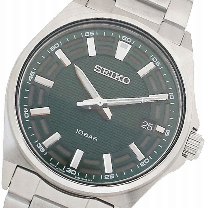 セイコー 腕時計 メンズ SEIKO 100m防水 3連ブレス ステンレスベルト 
